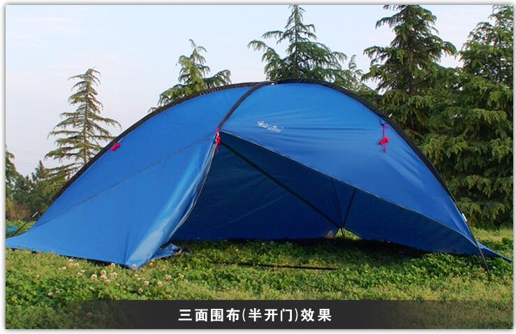 Cheap Goat Tents Camping Picnic 4.8*4.8*4.8*2m 3Side Tent Sandy Beach Sunshade Waterproof Portable Fishing Canopy Gazebos Sun Shelter   
